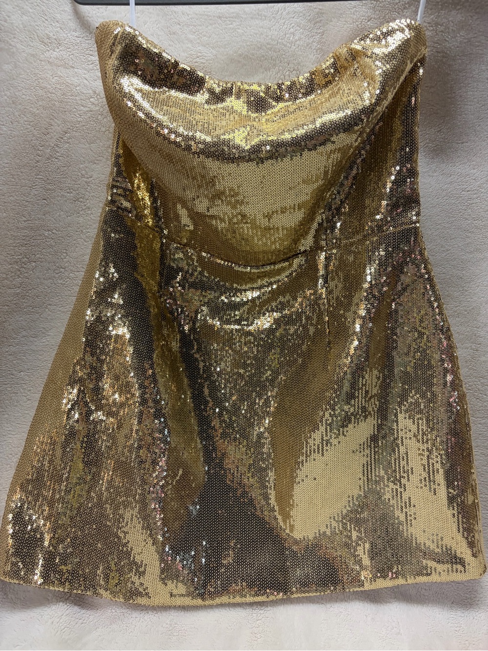 Lulu's Champagne Gold Satin Lined Piece